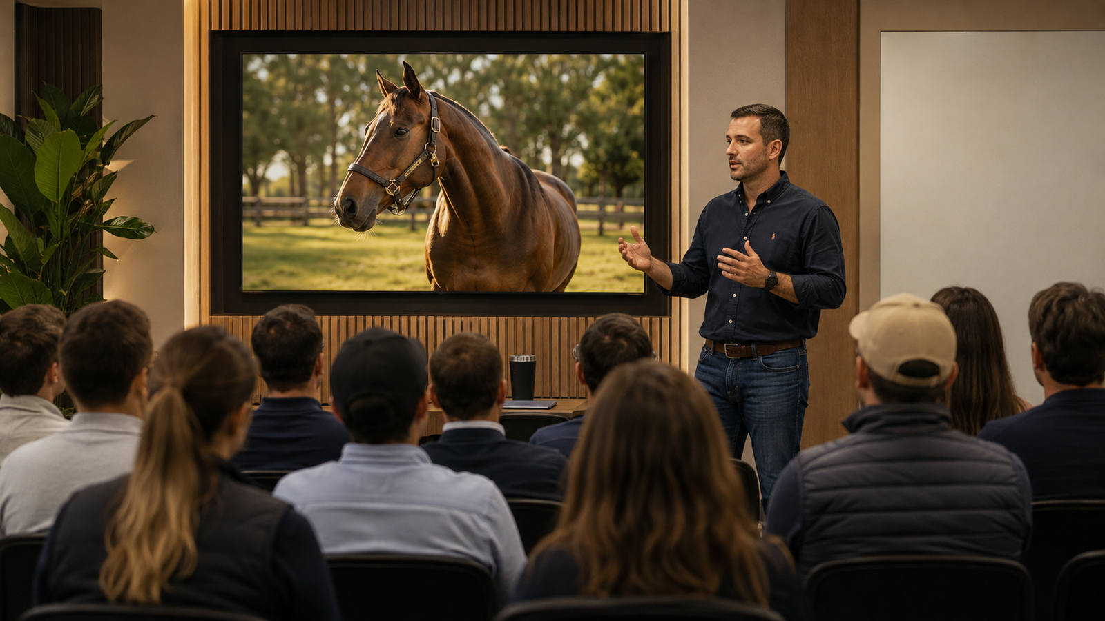 Palestra e treinamento equino