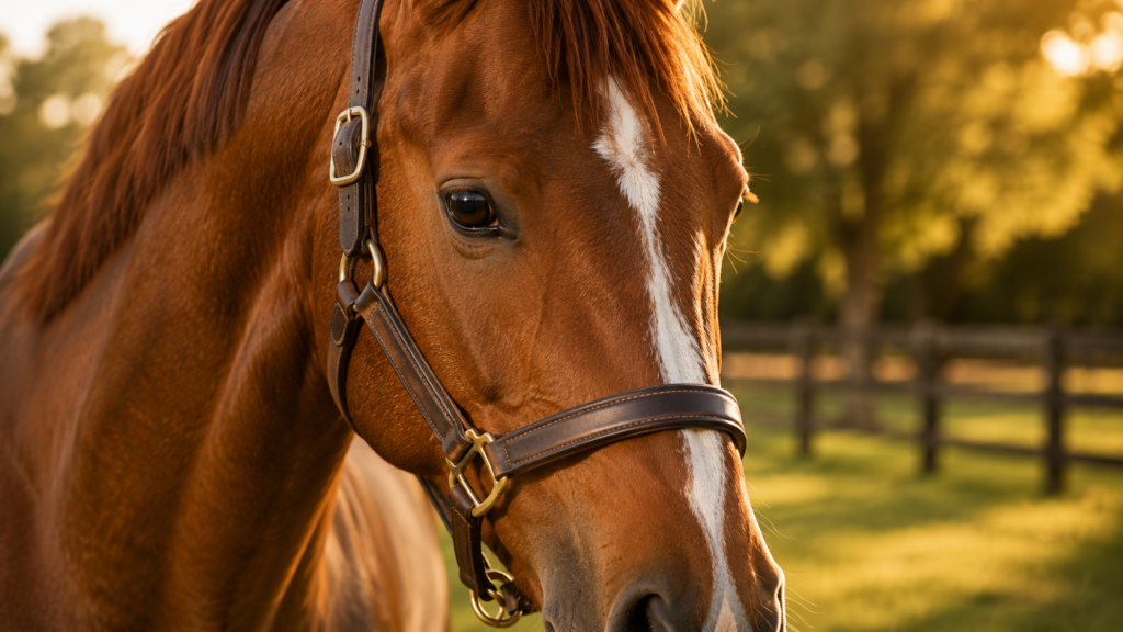 Retrato close do cavalo